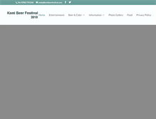 Tablet Screenshot of kentbeerfestival.com